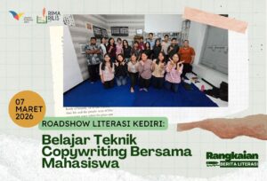 Roadshow Literasi Kediri: Belajar Teknik Copywriting Bersama Mahasiswa
